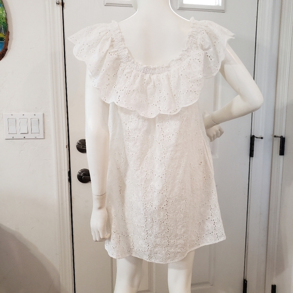Tory Burch Broderie Lace Eyelet Dress Size Small - Picture 6 of 7